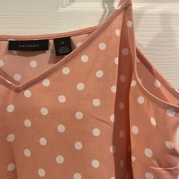 Halogen light pink polka dot tank - Picture 3 of 5